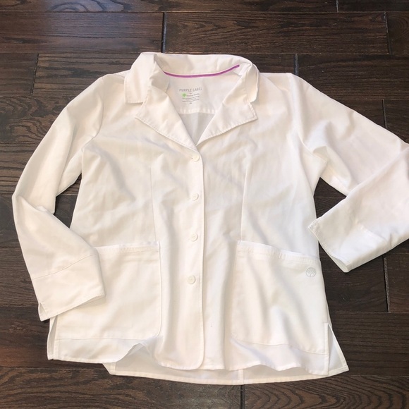 healing hands Jackets & Blazers - Purple label healing hands white nurses active top jacket size XLarge